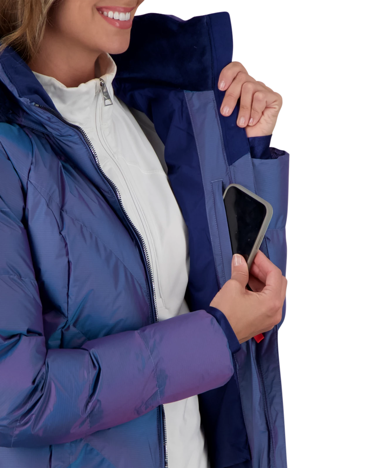 Obermeyer Bombshell Jacket - Iridescent Aura 6 Obermeyer Bombshell Jacket - Iridescent Aura - Image 4