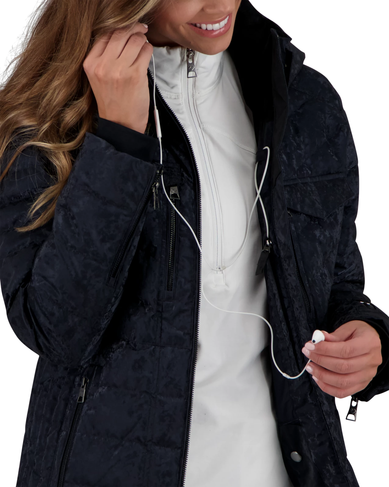 Obermeyer Devon Down Jacket - Black Frost 9 Obermeyer Devon Down Jacket - Black Frost - Image 7