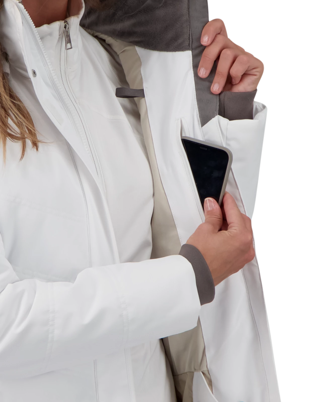 Obermeyer Tuscany Elite Jacket - White 9 Obermeyer Tuscany Elite Jacket - White - Image 7