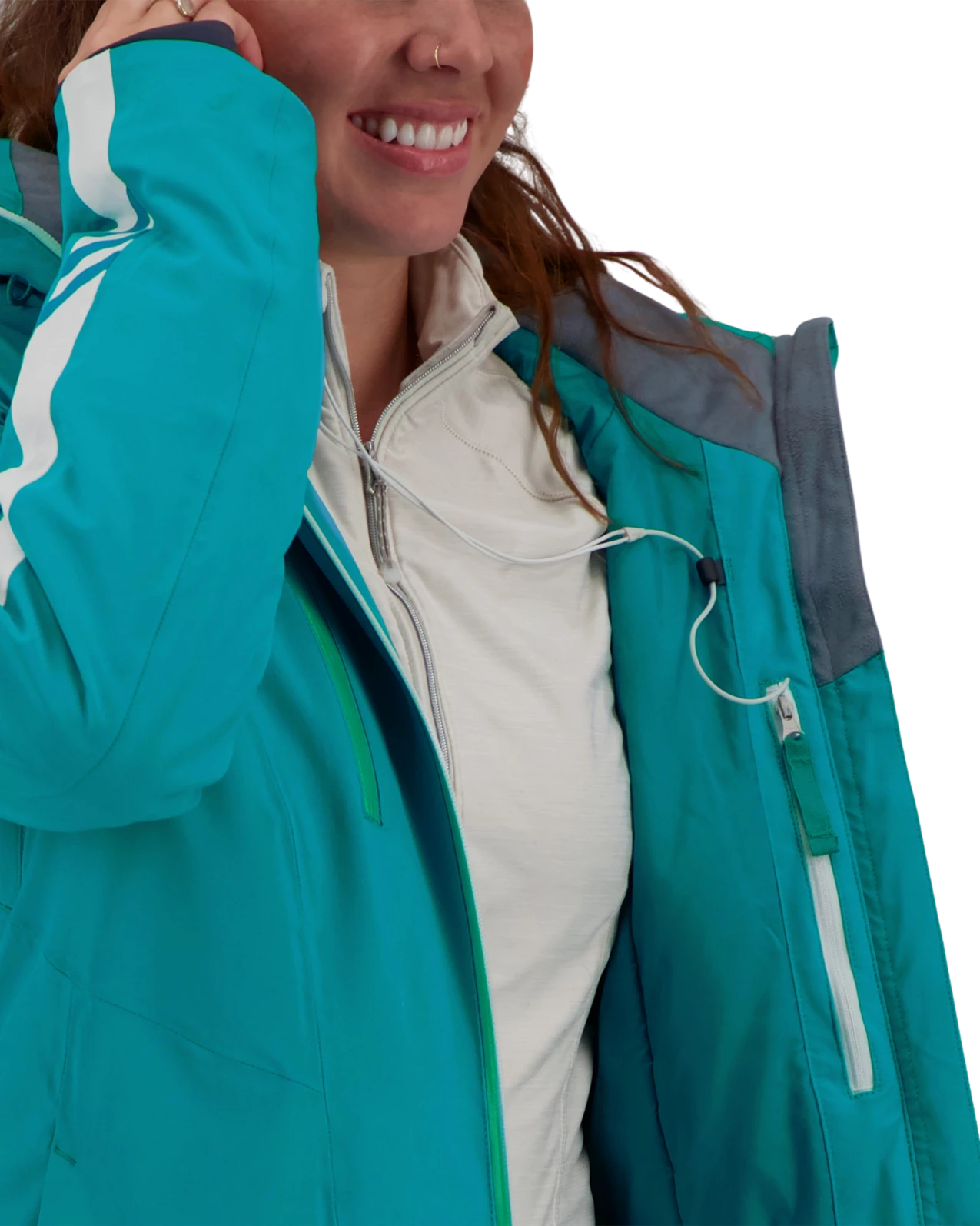 Obermeyer Nova Jacket - Aegean Blue 10 Obermeyer Nova Jacket - Aegean Blue - Image 8