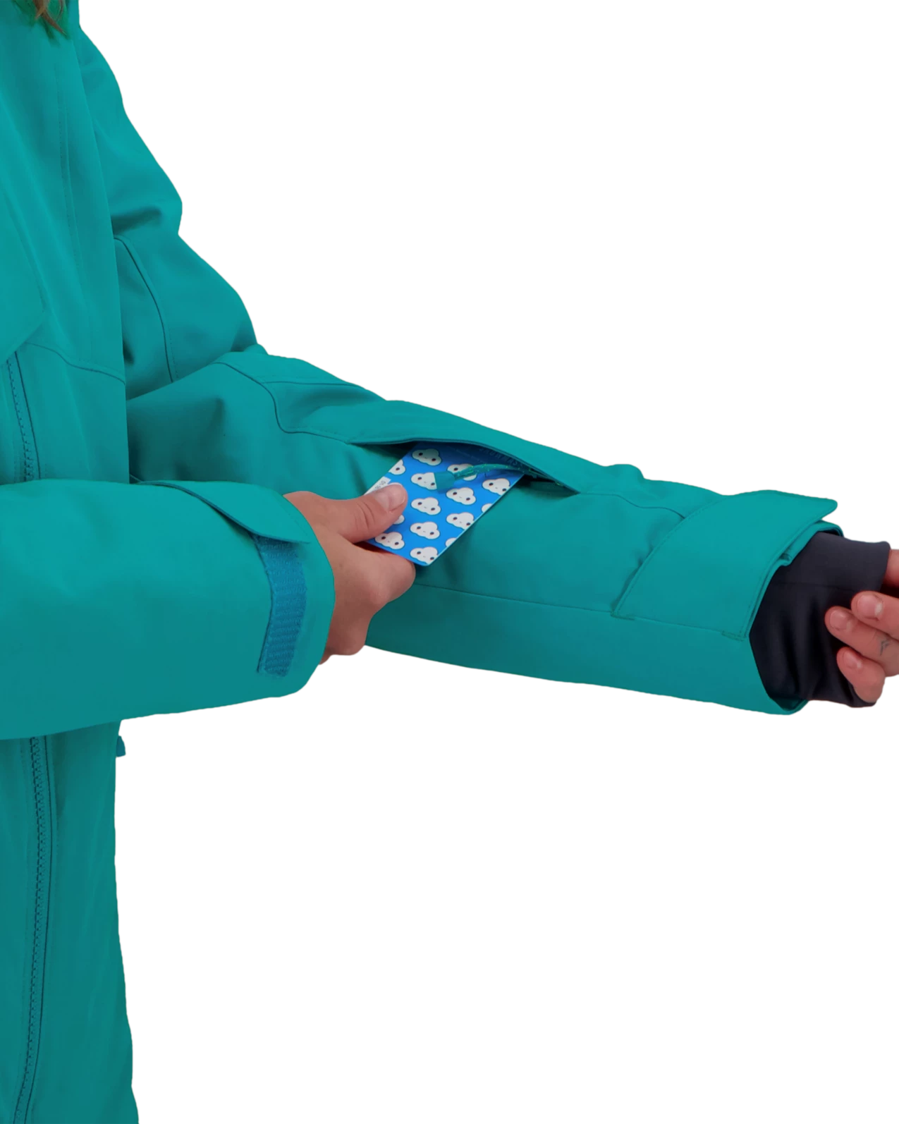 Obermeyer Nevara System Jacket - Aegean Blue 7 Obermeyer Nevara System Jacket - Aegean Blue - Image 5