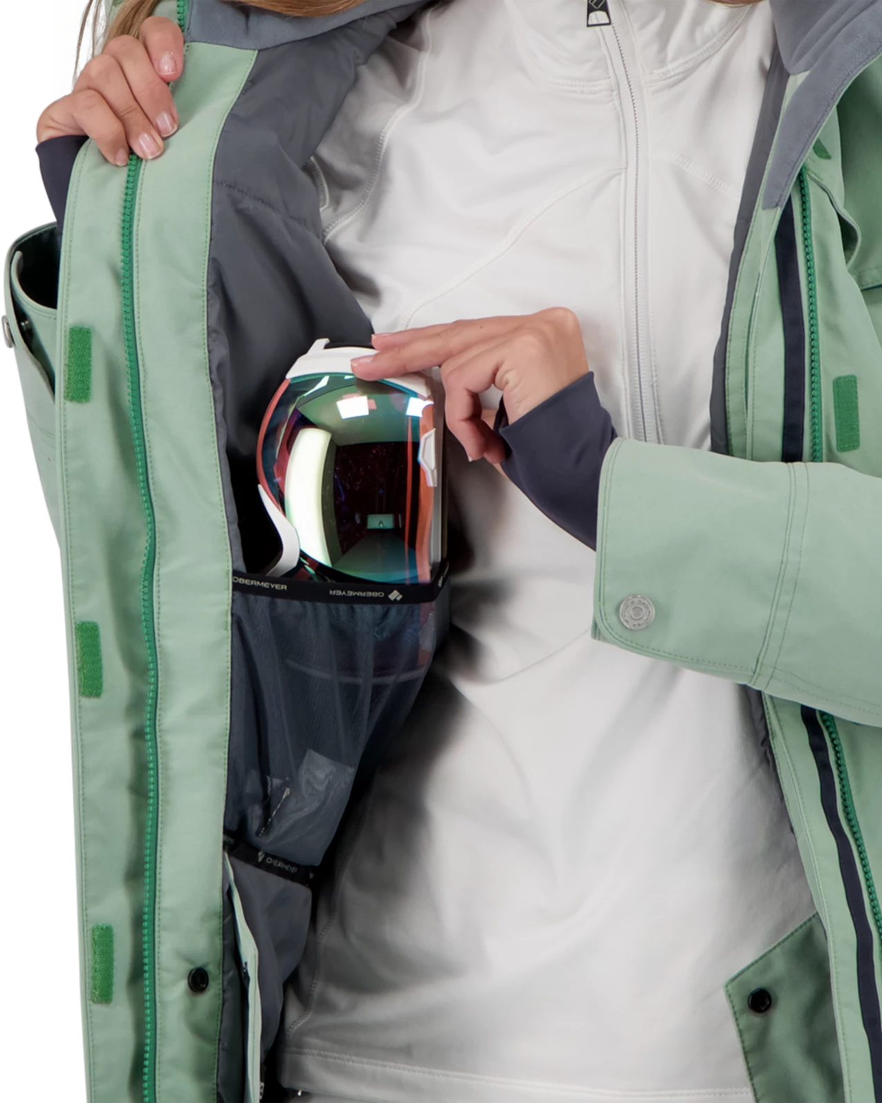 Obermeyer Celestia Jacket - Eucalyptus 10 Obermeyer Celestia Jacket - Eucalyptus - Image 8