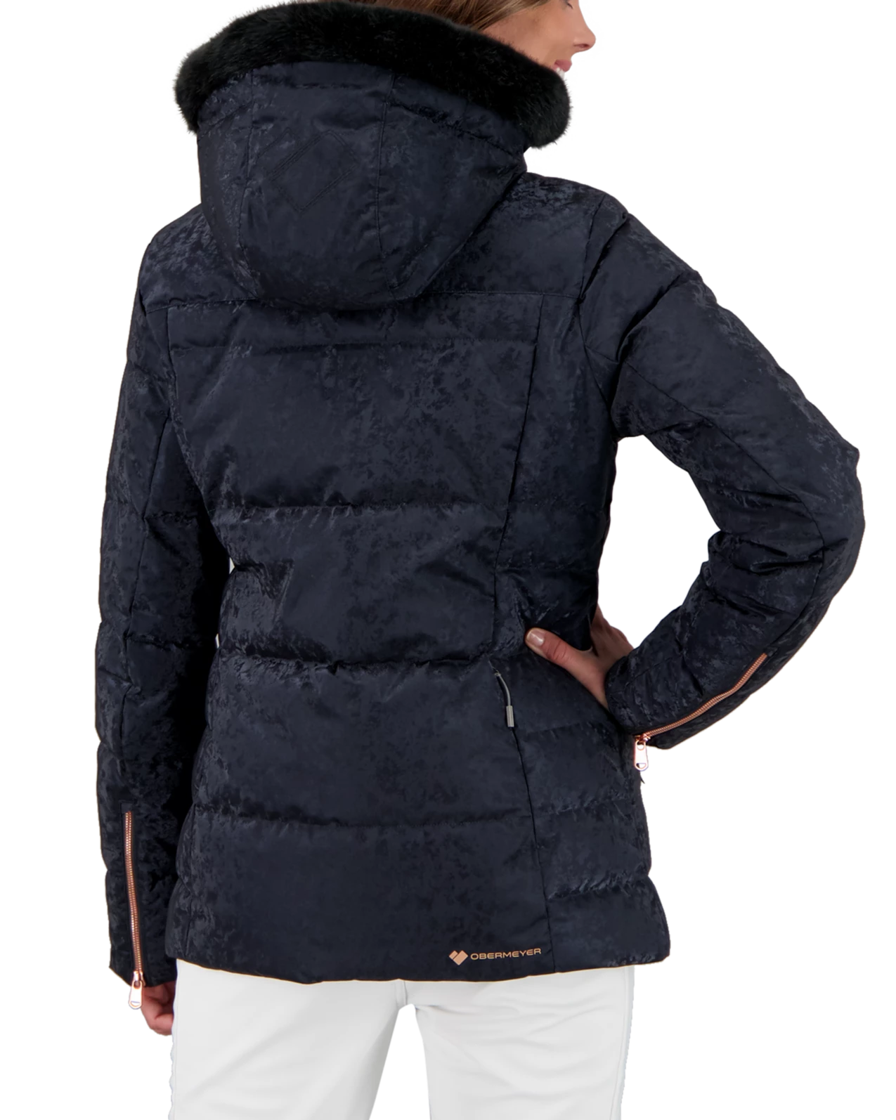 Obermeyer Circe Down Jacket - Black Frost 4 Obermeyer Circe Down Jacket - Black Frost - Image 2