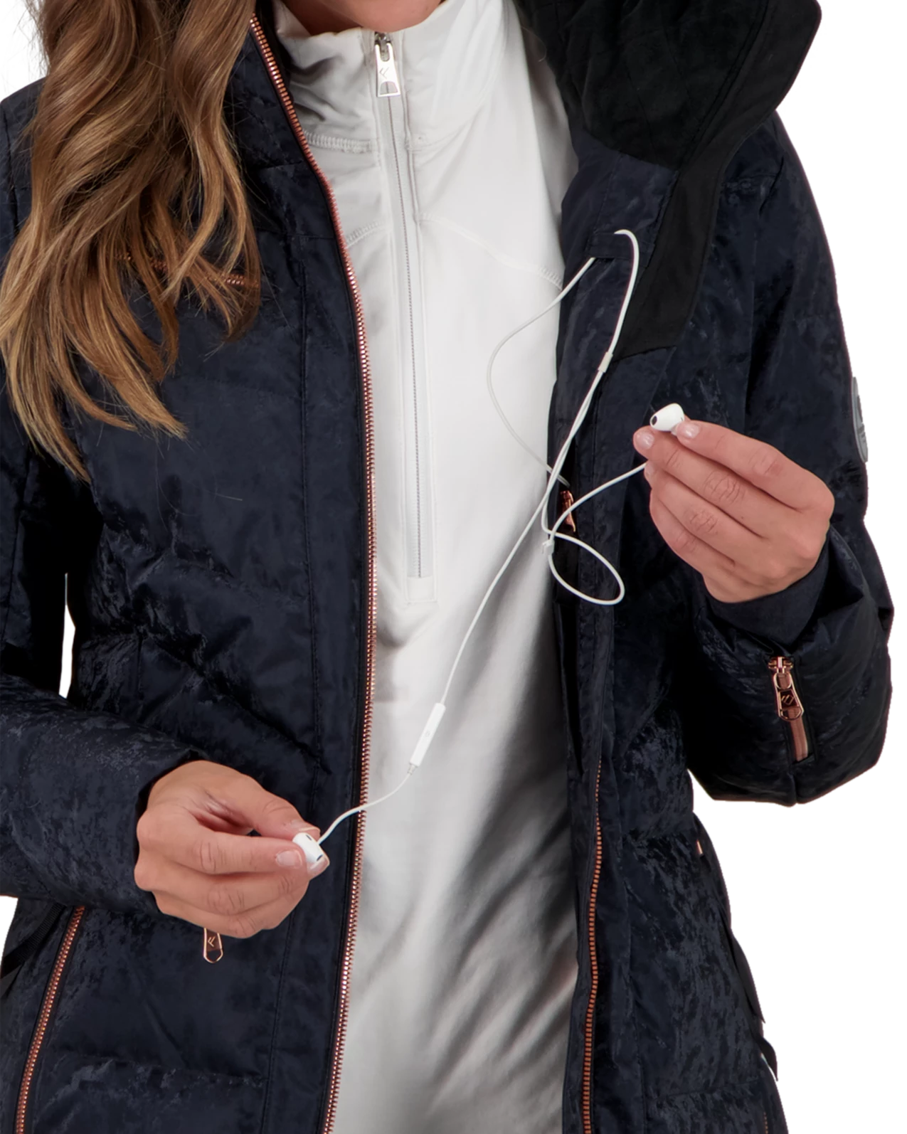 Obermeyer Circe Down Jacket - Black Frost 9 Obermeyer Circe Down Jacket - Black Frost - Image 7