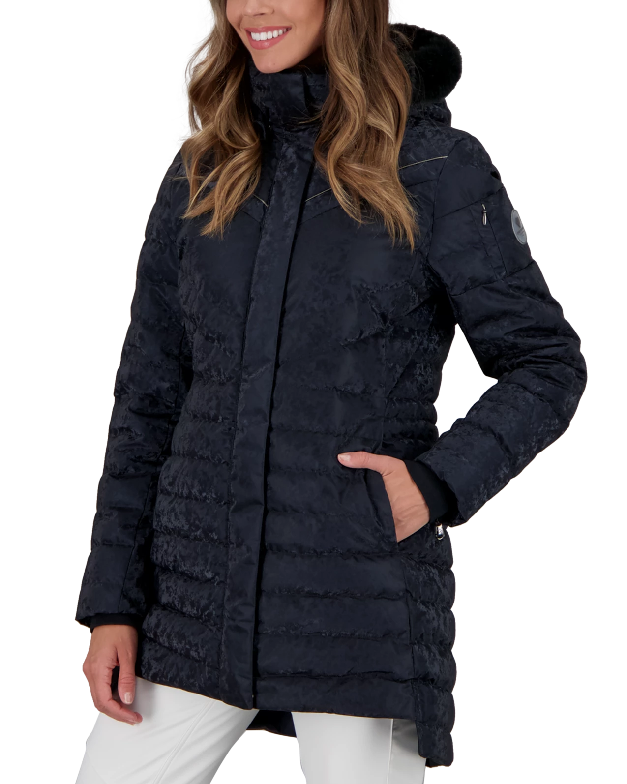 Obermeyer Blossom Down Parka W/Faux - Black Frost 5 Obermeyer Blossom Down Parka W/Faux - Black Frost - Image 3