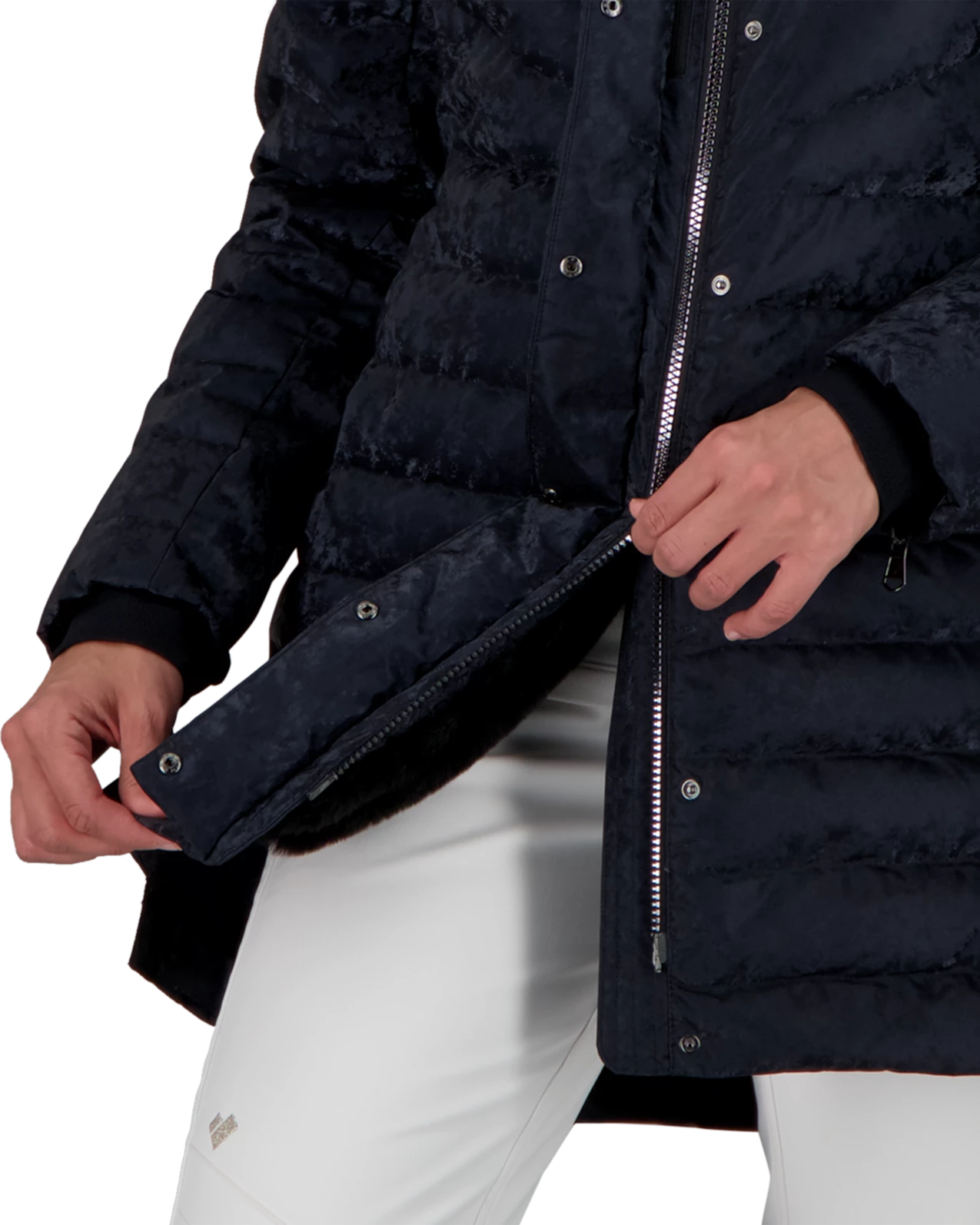 Obermeyer Blossom Down Parka W/Faux - Black Frost 9 Obermeyer Blossom Down Parka W/Faux - Black Frost - Image 7