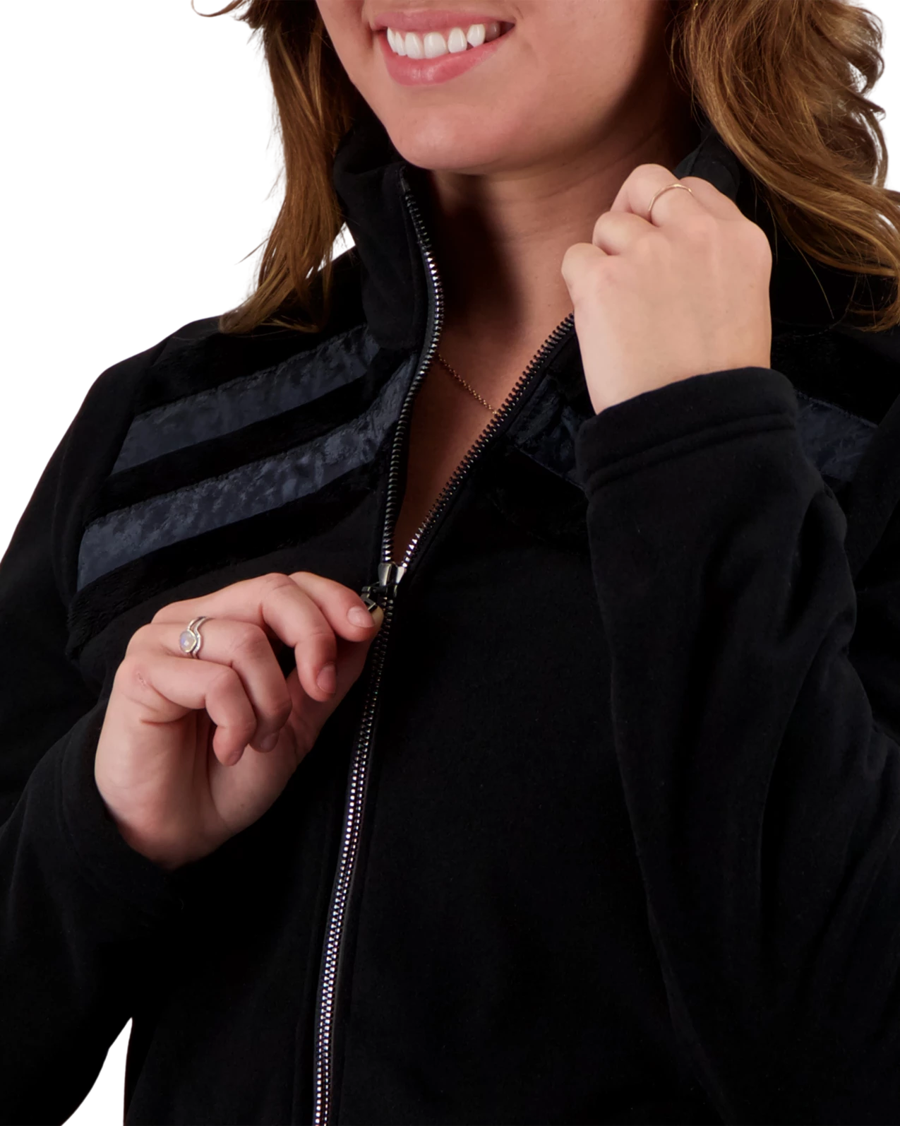 Obermeyer Ariadne Fleece Jacket - Black 6 Obermeyer Ariadne Fleece Jacket - Black - Image 4