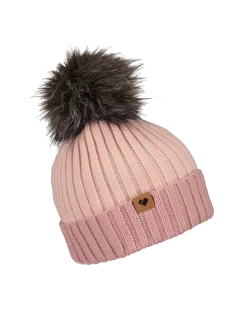 Obermeyer Denver Faux Fur Pom Beanie - Pink Sand -Obermeyer-US store WebZoom 1805721050 S06 MQNSDE