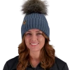 Obermeyer Denver Faux Fur Pom Beanie - Blue Ash -Obermeyer-US store WebZoom 1805721168 S01 MODFRT