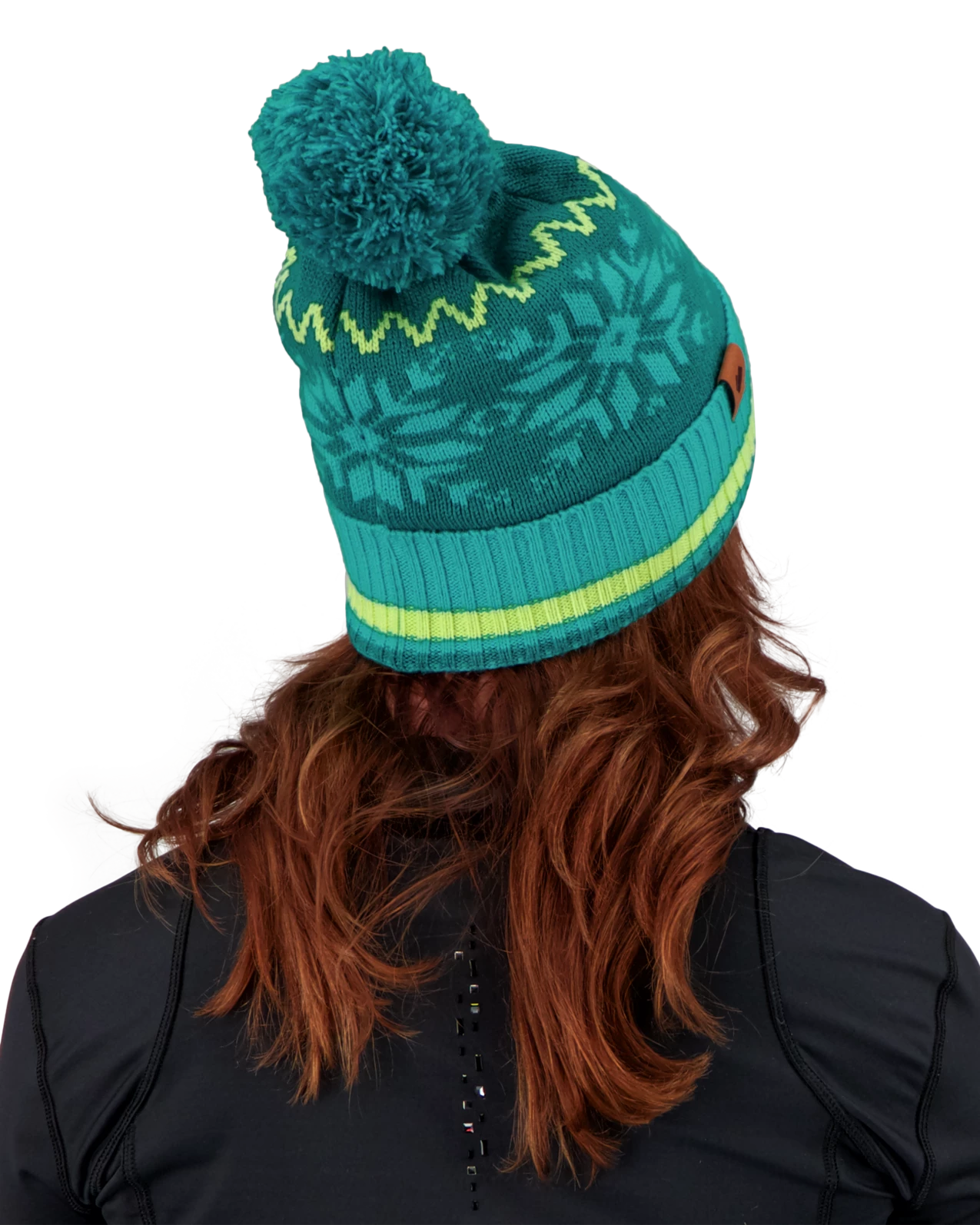 Obermeyer Astoria Pom Beanie - Aegean Blue 5 Obermeyer Astoria Pom Beanie - Aegean Blue - Image 3