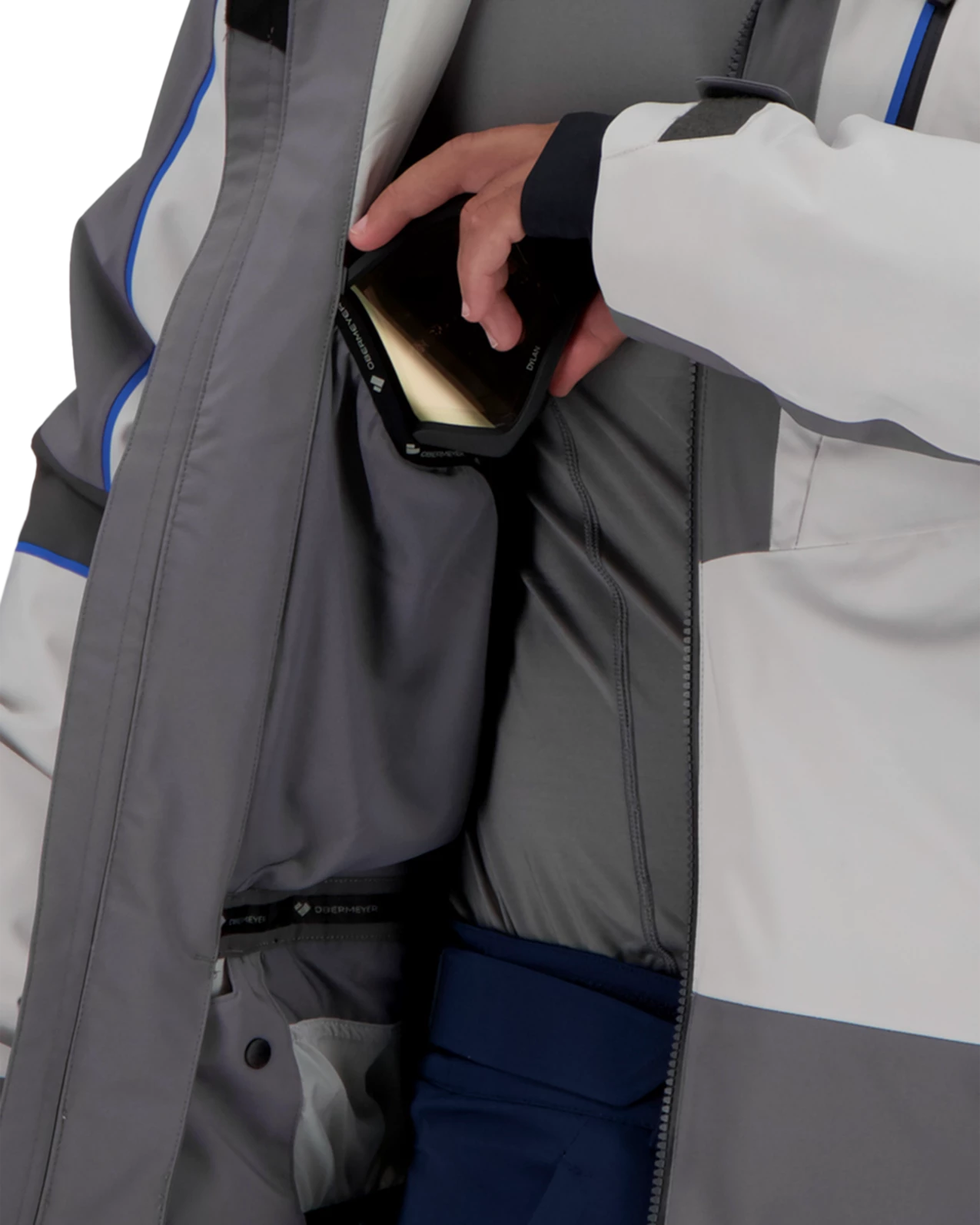 Obermeyer Charger Jacket - Fog 11 Obermeyer Charger Jacket - Fog - Image 9