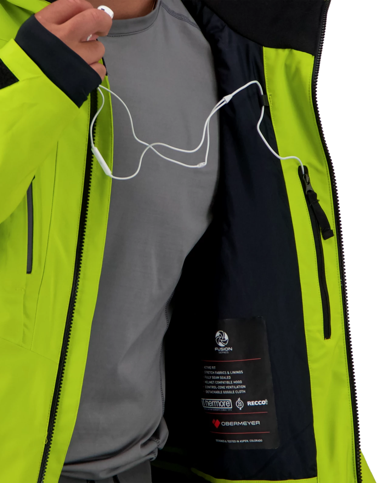 Obermeyer Charger Jacket - Matcha 11 Obermeyer Charger Jacket - Matcha - Image 9