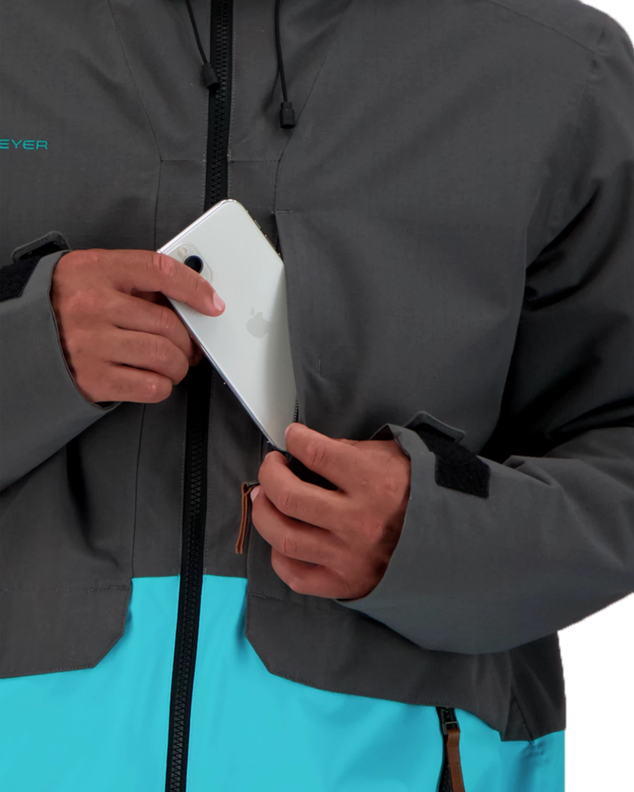 Obermeyer Chandler Shell Jacket - Coal 7 Obermeyer Chandler Shell Jacket - Coal - Image 5