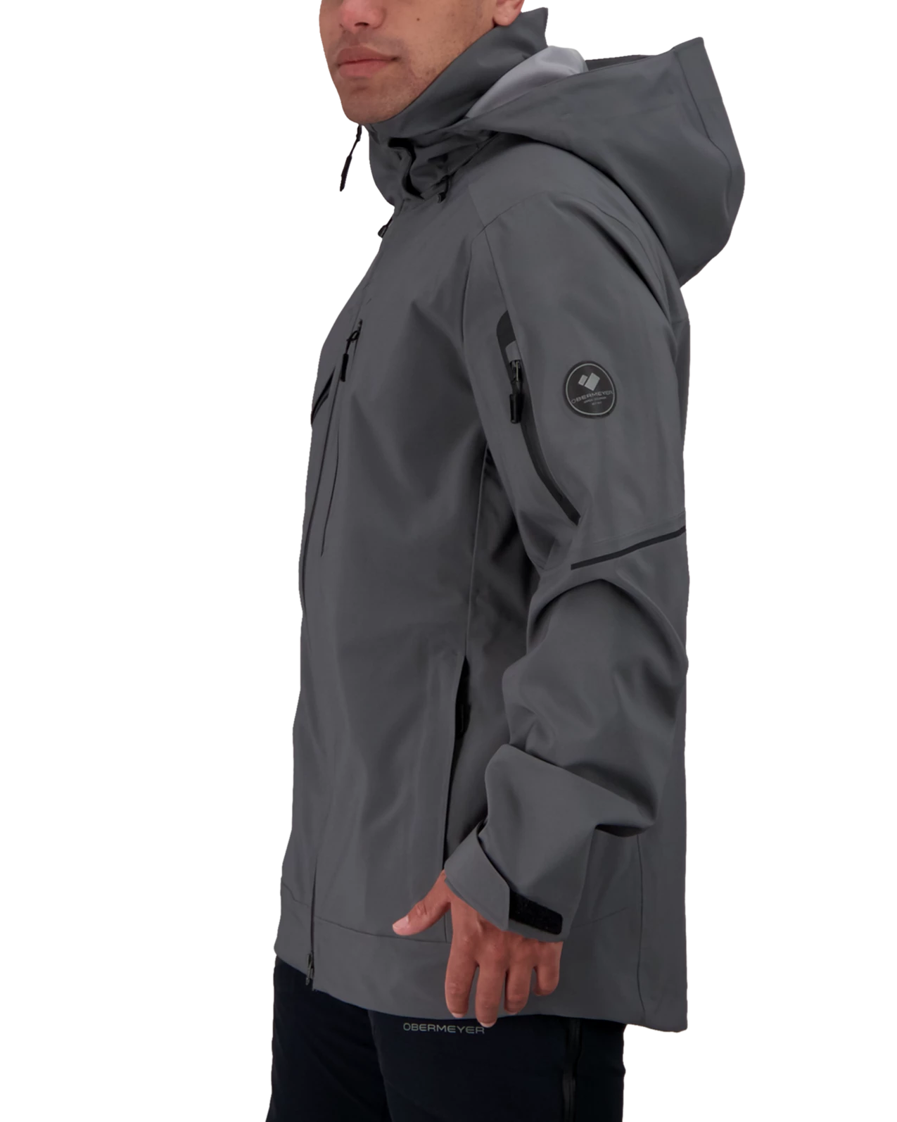 Obermeyer Foraker Shell Jacket - Coal 5 Obermeyer Foraker Shell Jacket - Coal - Image 3