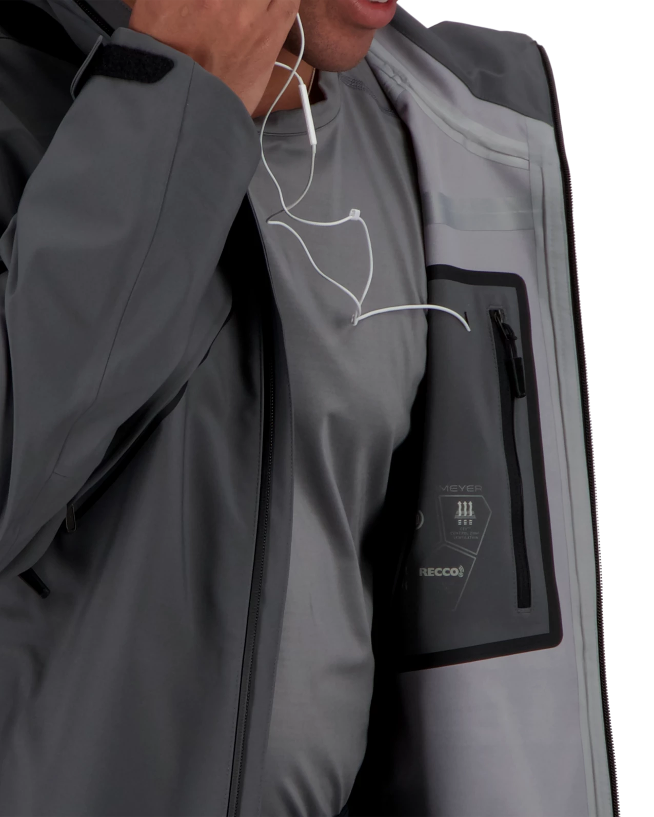 Obermeyer Foraker Shell Jacket - Coal 11 Obermeyer Foraker Shell Jacket - Coal - Image 9