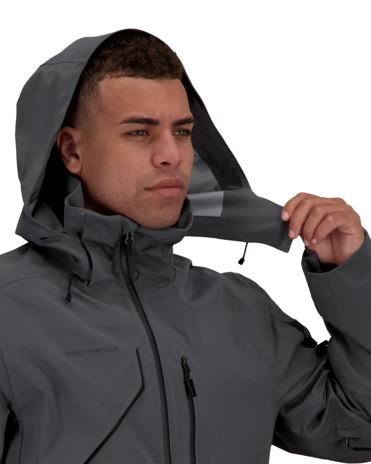 Obermeyer Foraker Shell Jacket - Coal 13 Obermeyer Foraker Shell Jacket - Coal - Image 11