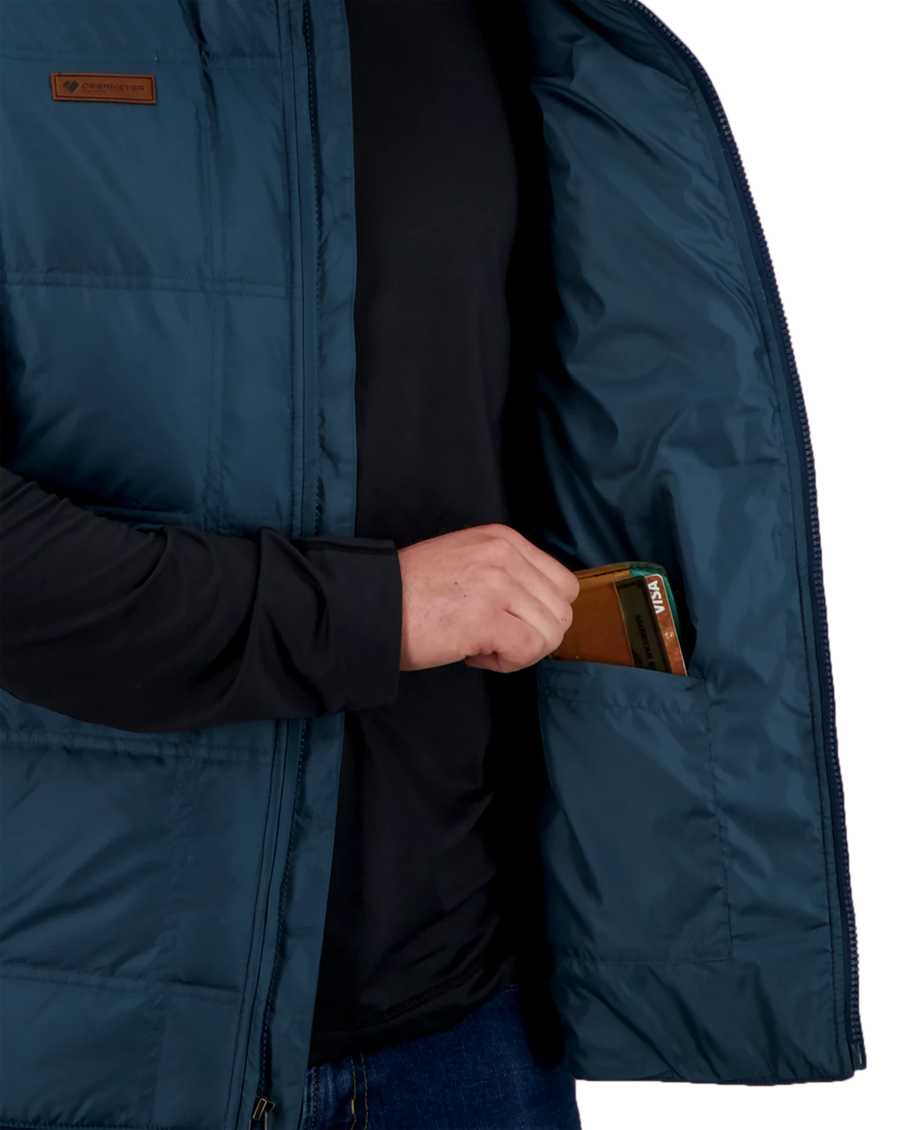Obermeyer Owen Down Vest - Raw Indigo 7 Obermeyer Owen Down Vest - Raw Indigo - Image 5