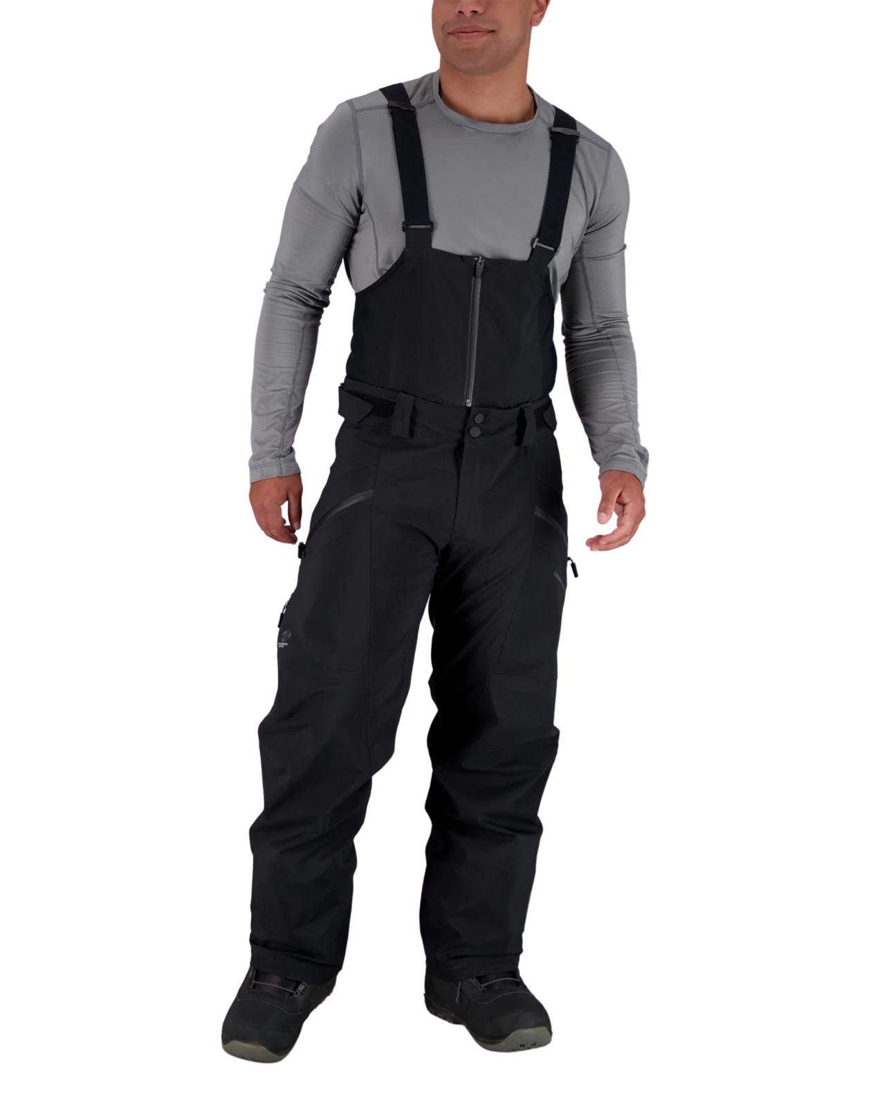 Obermeyer Fairweather Shell Bib Pant - Black 3 Obermeyer Fairweather Shell Bib Pant - Black