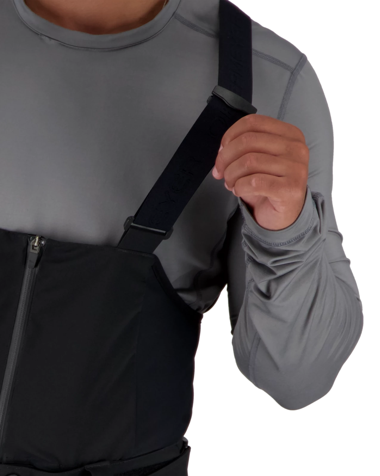 Obermeyer Fairweather Shell Bib Pant - Black 6 Obermeyer Fairweather Shell Bib Pant - Black - Image 4