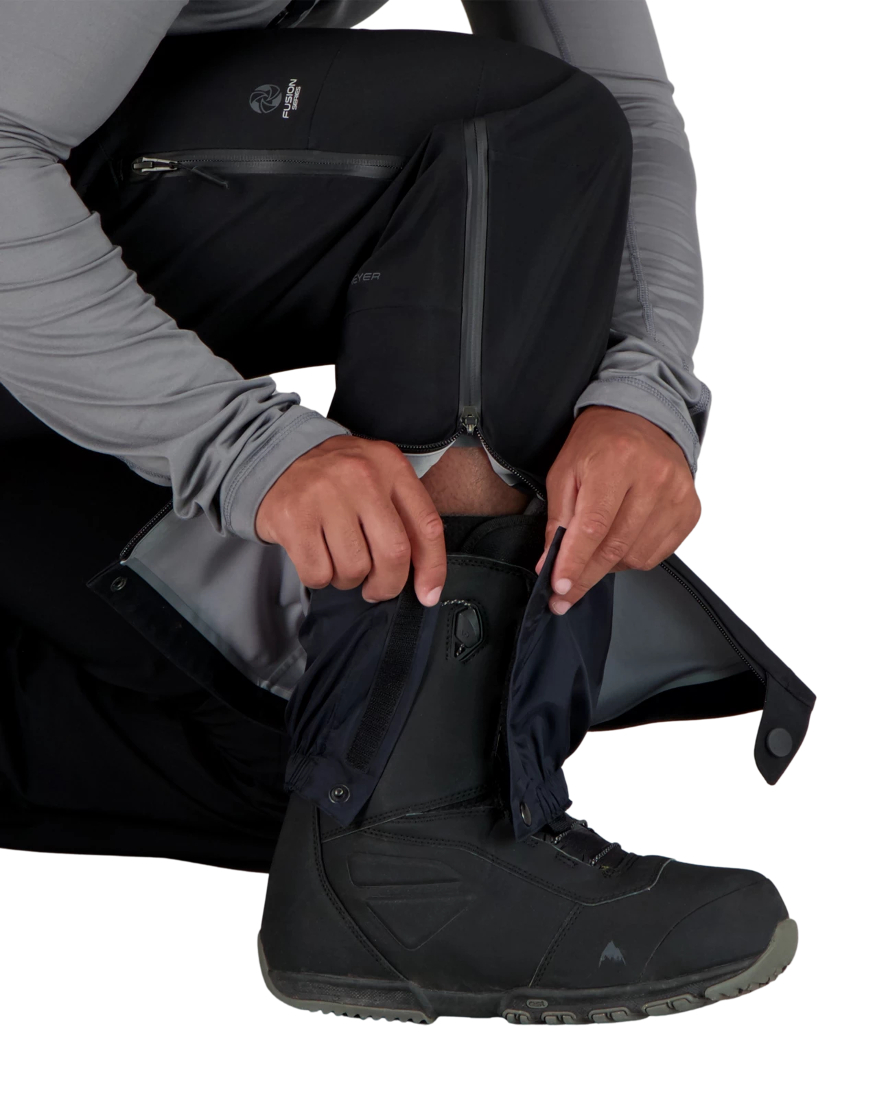 Obermeyer Fairweather Shell Bib Pant - Black 10 Obermeyer Fairweather Shell Bib Pant - Black - Image 8