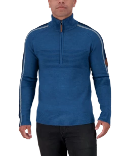 Obermeyer Vince ½ Zip Sweater - Blueprint