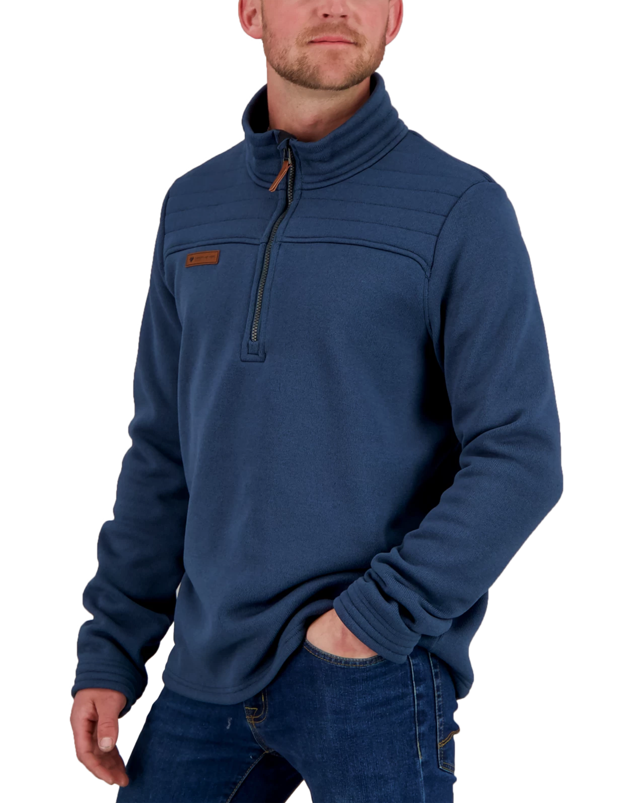 Obermeyer Jace Fleece Pullover - Raw Indigo 5 Obermeyer Jace Fleece Pullover - Raw Indigo - Image 3