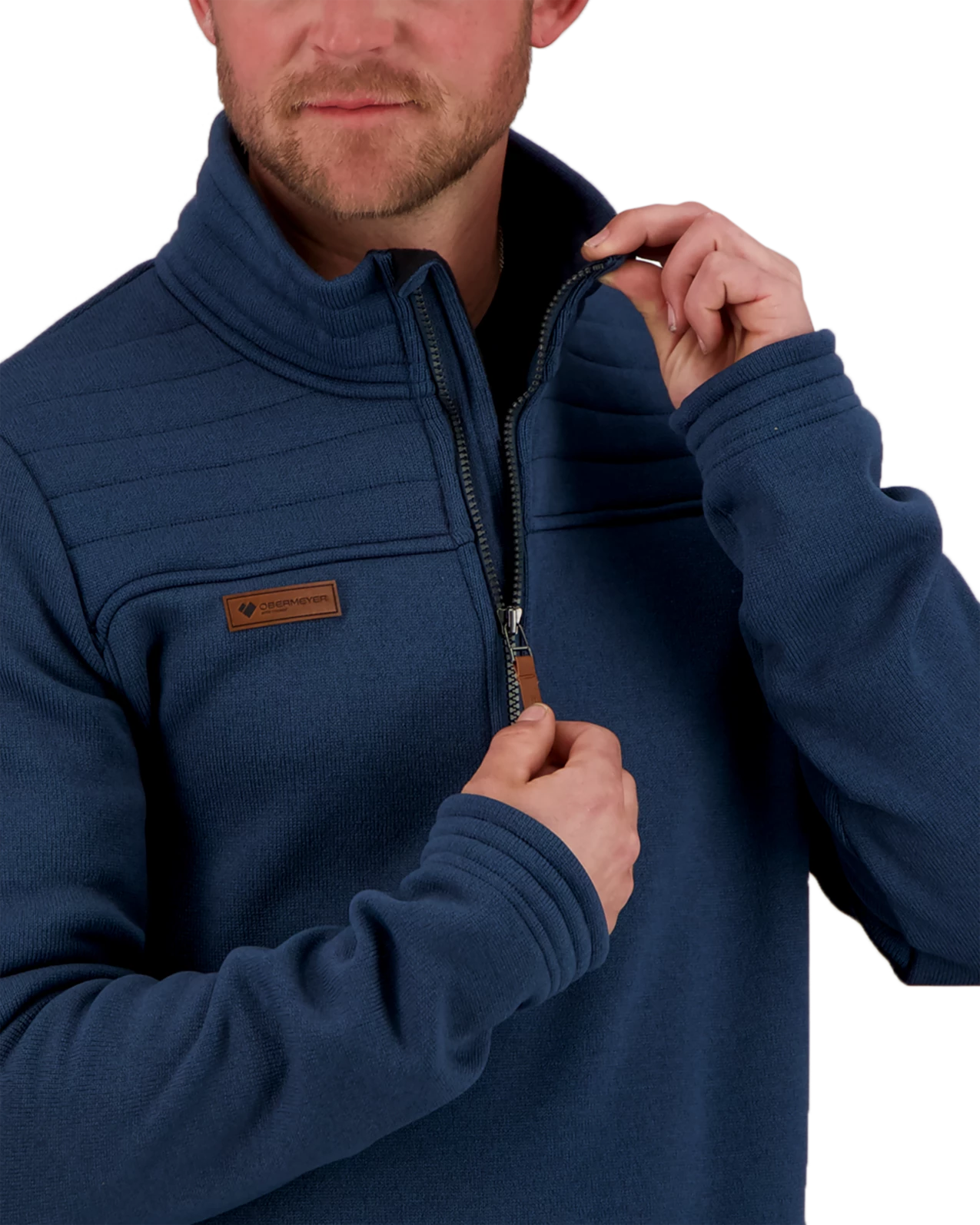 Obermeyer Jace Fleece Pullover - Raw Indigo 6 Obermeyer Jace Fleece Pullover - Raw Indigo - Image 4