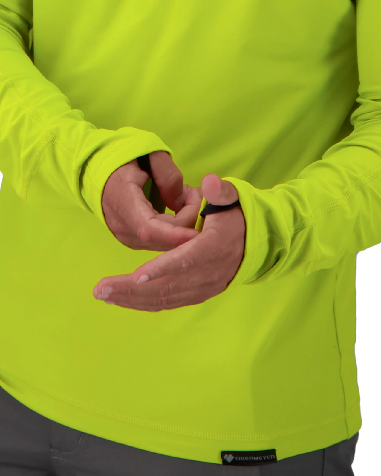 Obermeyer Flex 1/4 Zip Baselayer Top - Matcha 7 Obermeyer Flex 1/4 Zip Baselayer Top - Matcha - Image 5