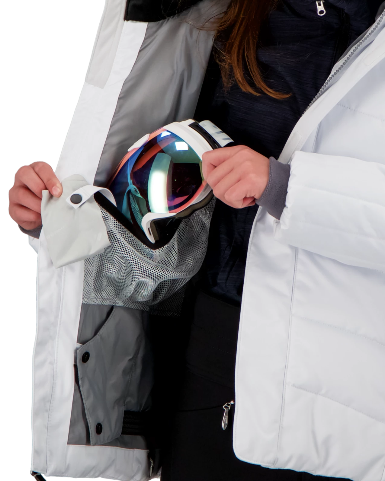 Obermeyer Meghan Jacket - White 8 Obermeyer Meghan Jacket - White - Image 6