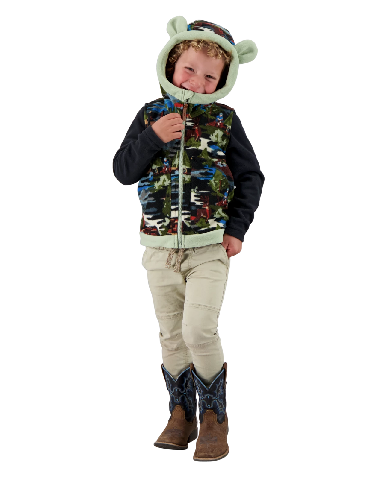 Obermeyer Logan Fleece Vest - Happy Camper 6 Obermeyer Logan Fleece Vest - Happy Camper - Image 4