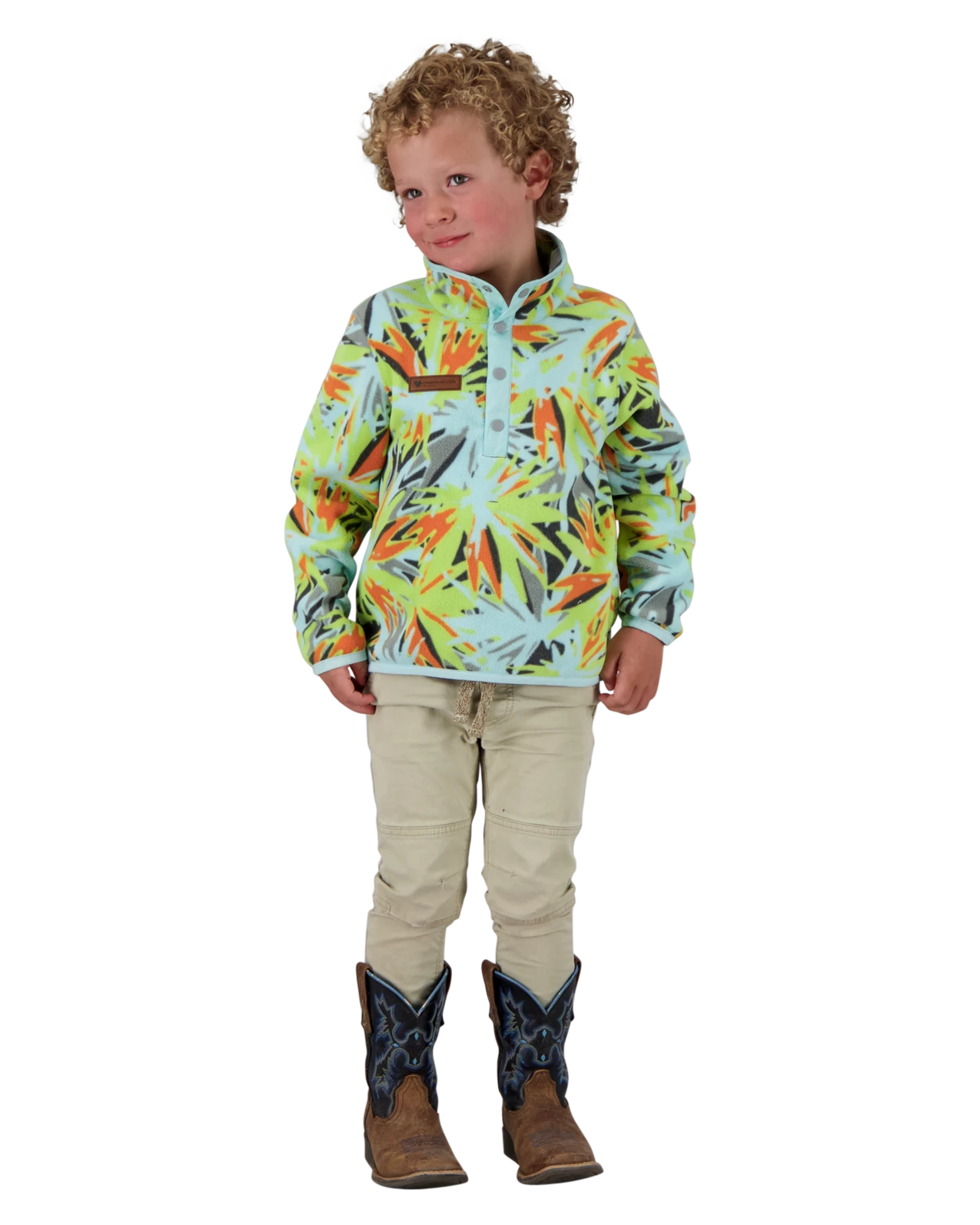 Obermeyer Kids' Boulder Fleece - Far Out 3 Obermeyer Kids' Boulder Fleece - Far Out