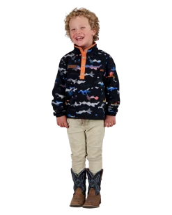 Obermeyer Kids' Boulder Fleece - Dayglow Camo