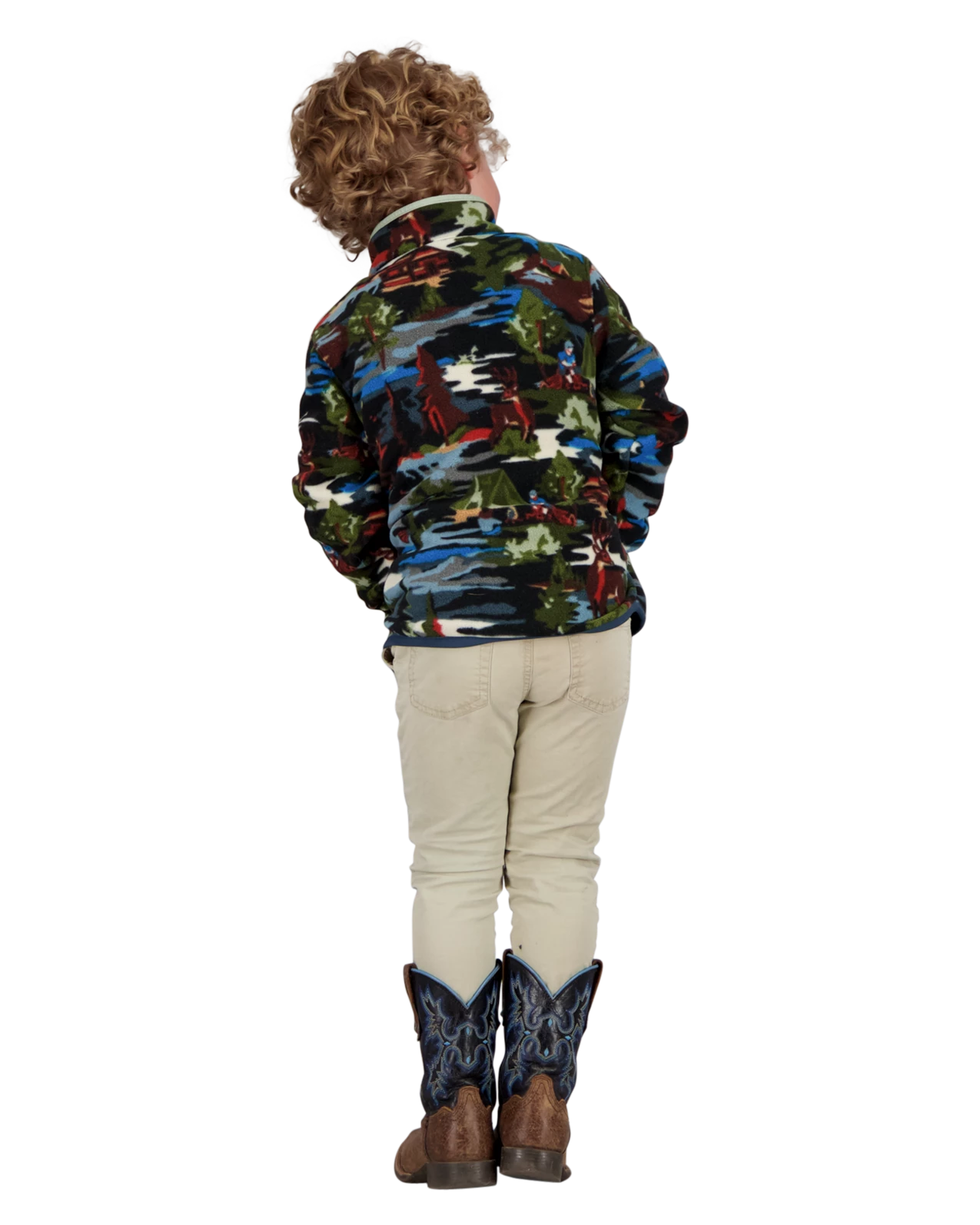 Obermeyer Kids' Boulder Fleece - Happy Camper 4 Obermeyer Kids' Boulder Fleece - Happy Camper - Image 2