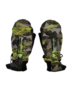Obermeyer Thumbs Up Mitten Print - Skylab Green
