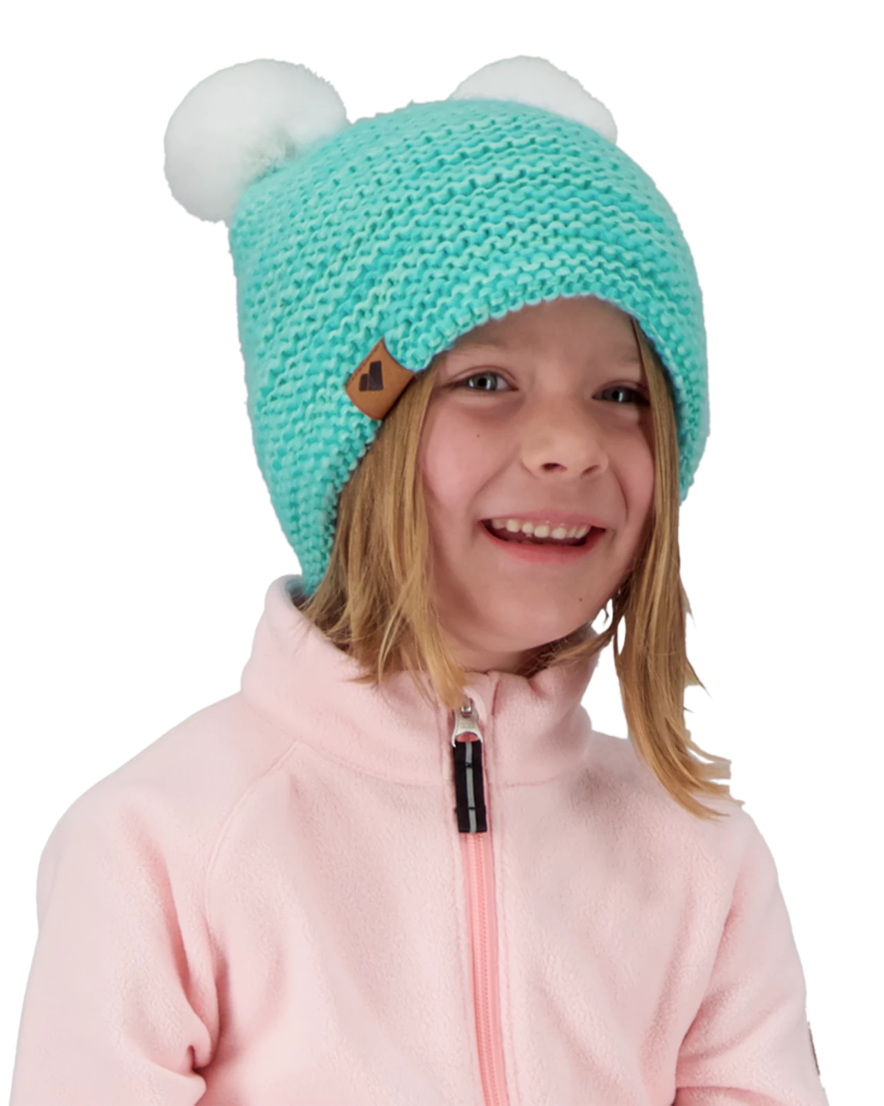 Obermeyer Glen Faux Fur Pom-Pom Beanie - Baby Blues 3 Obermeyer Glen Faux Fur Pom-Pom Beanie - Baby Blues