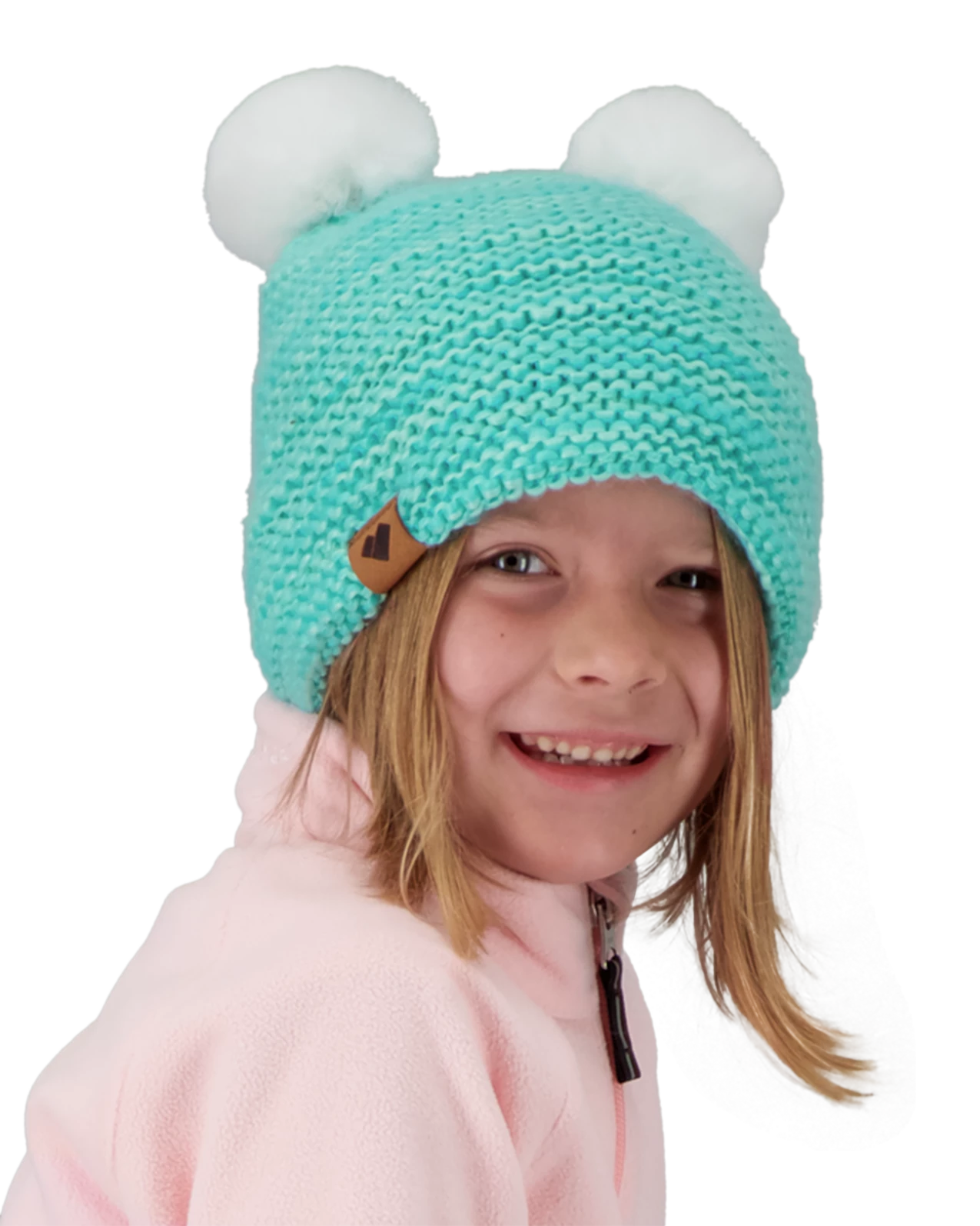 Obermeyer Glen Faux Fur Pom-Pom Beanie - Baby Blues 5 Obermeyer Glen Faux Fur Pom-Pom Beanie - Baby Blues - Image 3