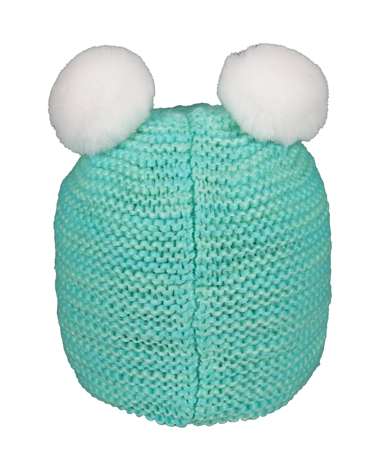 Obermeyer Glen Faux Fur Pom-Pom Beanie - Baby Blues 4 Obermeyer Glen Faux Fur Pom-Pom Beanie - Baby Blues - Image 2