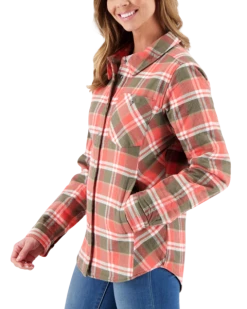 Obermeyer Women's Avery Flannel - Coral Berm Plai 13 Obermeyer Women's Avery Flannel - Coral Berm Plai -Obermeyer-US store webimage 1404619137 S06 MODSDE