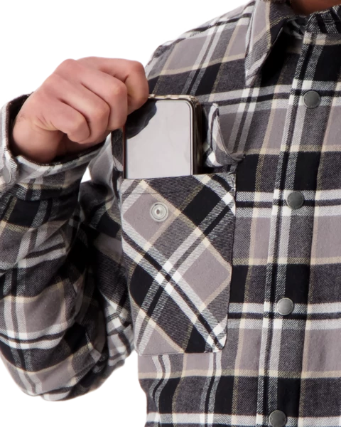 Obermeyer Men's Avery Flannel - Berm Plaid 9 Obermeyer Men's Avery Flannel - Berm Plaid - Image 7