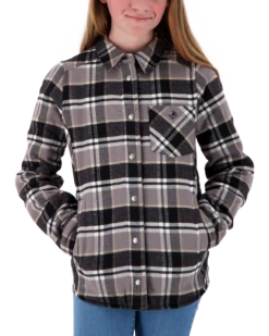 Obermeyer Teen Girls Avery Flannel - Berm Plaid 12 Obermeyer Teen Girls Avery Flannel - Berm Plaid -Obermeyer-US store webimage 3401619122 S05 MODFRT