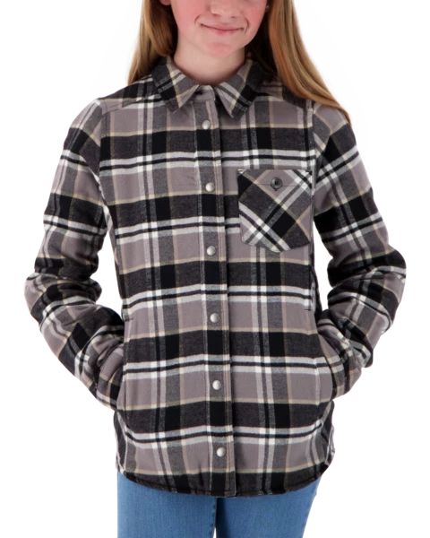 Obermeyer Teen Girls Avery Flannel - Berm Plaid 6 Obermeyer Teen Girls Avery Flannel - Berm Plaid - Image 4