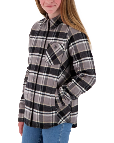 Obermeyer Teen Girls Avery Flannel - Berm Plaid 7 Obermeyer Teen Girls Avery Flannel - Berm Plaid - Image 5