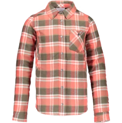 Obermeyer Teen Girls Avery Flannel - Coral Berm Plai