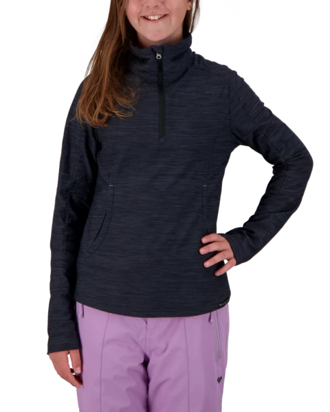 Obermeyer Clara 1/4 Zip Top - Black II 3 Obermeyer Clara 1/4 Zip Top - Black II