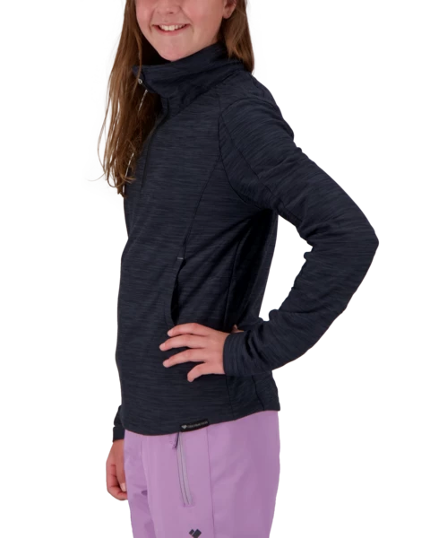Obermeyer Clara 1/4 Zip Top - Black II 5 Obermeyer Clara 1/4 Zip Top - Black II - Image 3